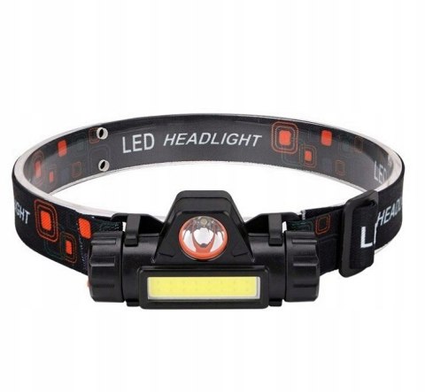 Latarka czołowa 1 led mała