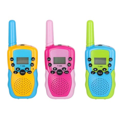 Walkie talkie krótkofalówka dla dzieci zestaw 3 sztuki