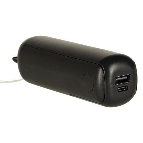 Wiatrak biurkowy wentylator mini ręczny składany wiatraczek przenośny USB czarny