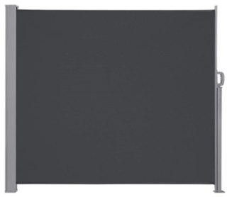 Markiza boczna tarasowa LUARO parawan zwijany 160 x 300 cm ciemnoszary