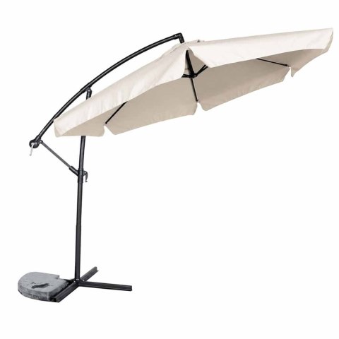 Parasol ogrodowy LUARO duży składany z wysięgnikiem 290cm beżowy