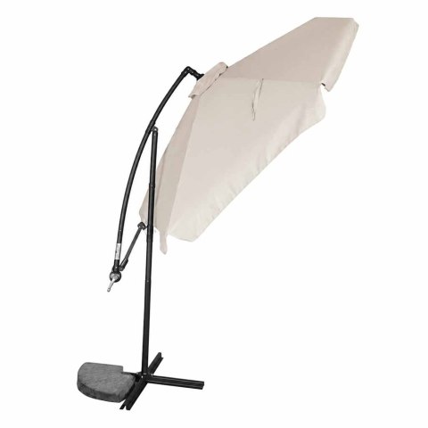 Parasol ogrodowy LUARO duży składany z wysięgnikiem 290cm beżowy