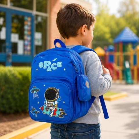 Plecak dla przedszkolaka szkolny dziecięcy astronauta 30x22x11cm