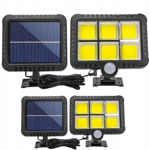 Lampa solarna 120 led 1+1 cob