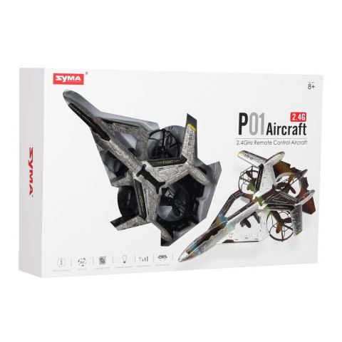 Dron RC Syma P01 LED 2.4G 360° akrobacje automatyczny start stabilizacja lotu