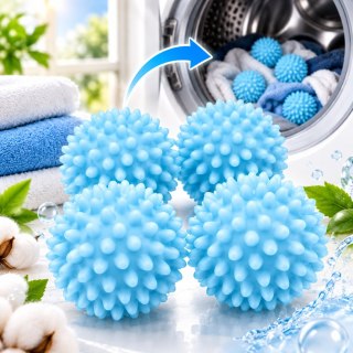 KULE KULKI DO PRANIA NA SIERŚĆ WŁOSY KŁACZKI 4SZT