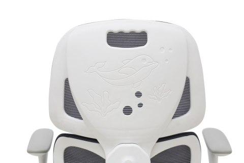 Ergonomiczne Krzesło do Biurka dla Dziecka z Podnóżkiem – Szare | iROVEXO