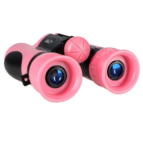 Lornetka dla dzieci do obserwacji ptaków nieba 8x 21mm HD pokrowiec różowa