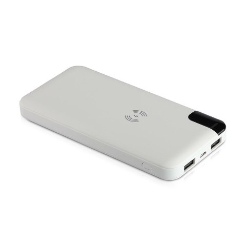 Power Bank V-TAC 8000mAh Indukcja Wyświetlacz Biały STOJAK