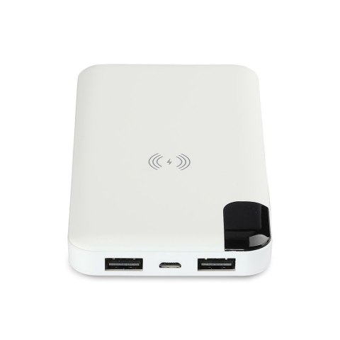 Power Bank V-TAC 8000mAh Indukcja Wyświetlacz Biały STOJAK