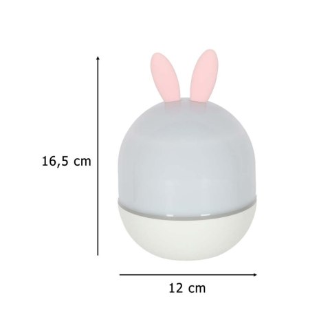 Lampka nocna projektor gwiazd LED USB obrotowy 6 motywów pilot królik