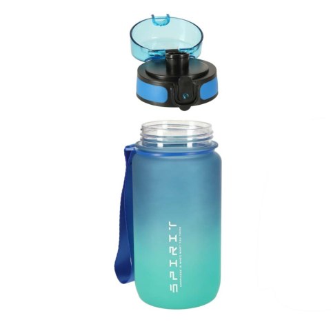 Butelka na wodę bidon z ustnikiem sportowy BPA FREE 600ml niebiesko-zielony