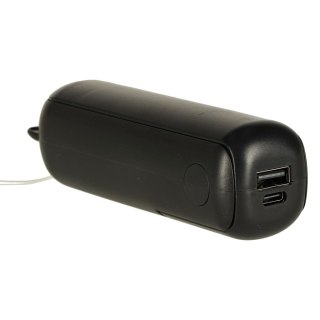 Wiatrak biurkowy wentylator mini ręczny składany wiatraczek przenośny USB czarny