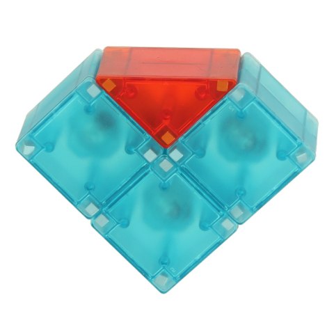 Klocki magnetyczne konstrukcyjne świecące elementy figury 3D 32el.