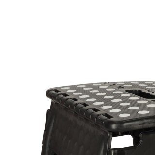 Stołek taboret składany antypoślizgowy 39,5 cm czarny